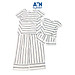 Bộ quần áo lửng bé gái họa tiết Sọc xám linen cotton - AICDBGO2C8RB - AIN Closet
