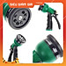Vòi xịt rửa xe,Vòi phun nước tưới cây tăng áp thông minh 8 chế độ 815621 (cút vàng,nối xanh - dây xanh)