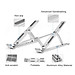 Giá Đỡ Tản Nhiệt Laptop/ Máy tính bảng/ Ipad để bàn chất liệu hợp kim nhôm loại cao cấp nhất (Giao màu ngẫu nhiên) - Hàng Chính Hãng