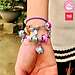 Đồ chơi vòng tay charm chính hãng TOI - Vòng tay thủ công cho bé gái DIY 3 chủ đề bé tự xỏ dây luồn hạt