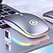Chuột không dây A2 Pro, chuột máy tính không tạo tiếng ồn, sạc được pin, hiệu ứng đèn Led RGB- Hàng nhập khẩu