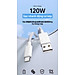 Dây sạc siêu nhanh LI-TOP LX78 120W, chân Type C, dây mịn mập, lõi 260 sợ đồng, được dùng thử 30 ngày, Kim Ánh bảo hành hàng chính hãng 12 tháng