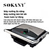 Máy kẹp nướng bánh mì ép bánh sandwich SOKANY SK-210 rán trứng, nướng thịt CHỐNG DÍNH đa năng - HÀNG CHÍNH HÃNG - DELIYA