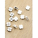 Combo 4 charm bạc cỏ 4 lá xỏ ngang - Ngọc Quý Gemstones