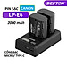 Bộ Pin LP-E6 2000mAh + Sạc Beston Dùng Cho Máy Ảnh Canon EOS 60D 70D 80D 90D 6D 7D 5D Mark IV 5DSR - Hàng nhập khẩu