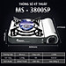 Bếp ga mini Maxsun MS-3800SP, Công suất 2900W, chân kiềng Inox - Hàng chính hãng - Bảo hành 12 tháng