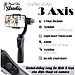 Tay cầm chống rung Gimbal 3 Axis Handheld - Gậy gimbal đa năng cho điện thoại adroid, IOS - 3 trục xoay, kết nối bluetooth, zoom xa gần ngay trên gậy - Tích hợp cổng USB sạc pin cho điện thoại - Hàng nhập khẩu
