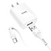 Bộ sạc 2.4A Hoco DC13 chuôi dẹt 1 cổng Usb kèm dây sạc Type-C dài 1M cho Android