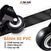 Bánh Xe Đẩy Hàng Có Bạc Đạn Và Khóa ANKAN, Bánh Xe Nhựa PVC Mini 40mm