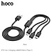Cáp Sạc Dành Cho Hoco. X74 2.0A 3 Đầu Đa Năng Dây Dài 1m Cổng Micro + Type-C + LN Hàng Chính Hãng