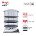 Máy hấp thực phẩm đa năng 03 tầng Magic Korea A61 (10.5 lít) - Hàng Chính Hãng