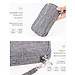 Túi đựng phụ kiện công nghệ đựng pin sạc dự phòng, điện thoại, cáp sạc usb, tai nghe có quai cầm, [Loại cao cấp - Màu Đen] Túi Đựng Phụ Kiện Công Nghệ Có Quai Cầm, Chống Nước - Hàng Chính Hãng dododios