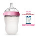 Bình sữa silicone Comotomo 250ml - Hồng Tặng Rơ lưỡi Silicone Mother-K Hàn Quốc