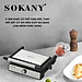 Máy kẹp nướng đa năng 3IN1 SOKANY SK-08092 công suất cao 1500W, bộ 3 khay nướng đa năng, tháo lắp dễ dàng vệ sinh - HÀNG CHÍNH HÃNG - DELIYA