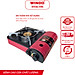 Bếp Gas Du Lịch (Bếp Gas Mini) WINDO - 166F | Bếp gas mini tiết kiệm gas có hộp nhựa bảo vệ - màu ngẩu nhiên- hàng chính hãng