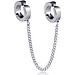 Bông Tai Cho Nam Nữ Loại Kẹp 2 Lỗ Ko Cần Bấm Lỗ Tai Chất Liệu Thép Titan Không Rỉ TT 2314 - 1 Cái