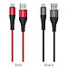 Cáp sạc nhanh chuẩn Micro USB Hoco, sạc nhanh 2.4A, cáp bọc dù dành cho Samsung, Huawei, Xiaomi, Oppo, Sony, X38 - Hàng chính hãng