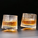 Ly Thủy Tinh Phong Cách Bắc Âu Đế Xoay 170ml - Navivu Rock Glass