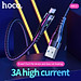 Cáp Sạc Nhanh Hoco Me3 3A Cổng Micro Có Đèn Led - Hàng Chính Hãng