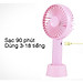 Quạt Tích Điện Cầm Tay Pin Sạc 4 Cánh 3 Tốc Độ Gió Có Đế Để Bàn, Quạt Để Bàn Pin Sạc USB Tiện Lợi - HÀNG CHÍNH HÃNG MINIIN