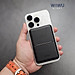 Ví da đựng Card từ tính tích hợp giá đỡ đa năng hiệu WiWU Mag Wallet ATM Visa Card Holder cho iPhone / điện thoại samsung - Hàng nhập khẩu