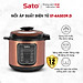 Nồi áp suất đa năng SatoAlpha 6AS039.D 6.0L - Nồi áp suất điện tử đa chức năng : nấu cơm, nấu cháo, hầm gân, ninh, súp, hấp, giữ ấm ... Dung tích : 6.0 lít phù hợp gia đình 4 - 6 người - Miễn phí vận chuyển toàn quốc - Hàng chính hãng