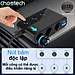 Tẩu sạc đa năng mở rộng Choetech TC0021 thành 3 cổng cắm tẩu và 1 Usb + 2 Usb C công suất 200W (Hàng chính hãng)
