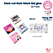 Bộ 4 Cuốn Sách Vải Cỡ Nhỏ Cho Trẻ Sơ Sinh Touch and See Mini Cloth Book - Lalala Baby