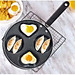 Chảo Chiên Trứng Hình Trái Tim 4 Ngăn 24cm – Chống Dính, Tiện Dụng Cho Gia Đình - HÀNG CHÍNH HÃNG MINIIN