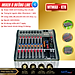 [ƯU ĐÃI CỰC LỚN - TẶNG NGAY DÂY CANON RA HOA SEN] Mixer MTMAX KT8 Cao Cấp Với 8 Đường Line Chuyên Nâng Cấp Loa Kéo, Dàn Karaoke, Sân Khấu, Hội Nghị, Bữa Tiệc, Tặng Dây Canon Ra Hoa Sen, Hàng Chính Hãng, Bảo Hành 12 Tháng