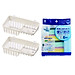 Combo 2 giá để xà bông, giẻ rửa bát 2 ngăn + Set 06 Miếng mút rửa chén bát hàng Nội Địa Nhật Bản