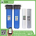 Lọc tổng đầu nguồn 2 cấp 20 icnh béo, Bộ lọc nước sinh hoạt, Xử lý nước nhiều bùn đất - Hàng chính hãng