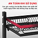 Kệ chén bát đa năng bằng thép carbon không gỉ, chống xước, sơn đen tĩnh điện, giá bát trên bồn rửa ráo nước cho nhà bếp sạch sẽ VANDO