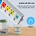 Ổ Cắm Điện USB Đa Năng Cao Cấp Chống Giật 2 Cổng Cắm USB Công Suất 2500W, Có Chốt An Toàn Dây 2m /5m Tiện Dụng