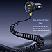 Tẩu sạc nhanh 2 cổng trên ô tô 60W Baseus Circular Plastic Car Charger tích hợp cáp lò xo Type C và iP - Hàng chính hãng