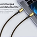 Cáp Wiwu Gold 18K USB To Type-C Cho iPad, Các Dòng Điện Thoại Samsung, Oppo GD-101 Chất Liệu Cao Cấp Lõi Đồng Truyền Tải Dữ Liệu Nhanh - Hàng Chính Hãng