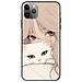 Ốp lưng cho IPhone X - Xs - Xs Max - Xr - 11 - 11 Pro Max - Mèo Và Cô Gái - Hàng Chính Hãng