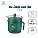 Nồi Lẩu Điện Đa Năng Mini Ca Nấu Mì, Cơm Đa Năng 2 Tầng Cao Cấp Núm Xoay 2 Nấc Nhiệt Kèm Giá Hấp 1,8L Chính Hãng MINIIN