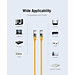 Cáp mạng Cat.6A Vention SFTP Patch Cable Yellow (10Gbps)- Hàng Nhập Khẩu