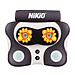 Máy (Gối) Massage Đấm Bóp Cổ Vai Gáy Nikio NK-136DC - Xoa Bóp Con Lăn Kết Hợp Hồng Ngoại, Hỗ Trợ Mát Xa Lưng, Đùi, Tay, Giảm Đau Nhức Toàn Thân - Pin Sạc Không Dây Tiện Lợi