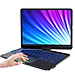 Case bao da bàn phím led không dây Bluetooth cho iPad 10.5 / iPad 10.2 inch trang bị touchPad kèm Trackpad xoay 360 độ  hiệu WIWU Waltz Rotating Keyboard (cảm ứng mượt mà, xoay và gập nhiều hướng, LED phím bấm) - hàng nhập khẩu