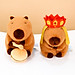 Thú nhồi bông capybara gõ mõ ngộ nghĩnh - Size 35cm - Quà tặng gấu bông chuột lang nước dành cho người cần tịnh tâm.