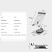 Giá đỡ hợp kim nhôm xoay 360 độ, gấp gọn điều chỉnh linh hoạt điện thoại máy tính bảng hiệu WIWU ZM107 cho iPhone iPad 16 15 11 12 13 Fold Flip S23 S24 - Hàng nhập khẩu
