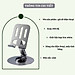 Giá đỡ điện thoại máy tính bảng nhôm nguyên khối trục xoay 360° gấp gọn tiện dụng - Hàng nhập khẩu