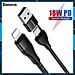 Cáp sạc nhanh baseus dual output cable pd 18w  - dây sạc 2 in 1 typec/typec và typec/iphone cho iphone ipad samsung,...vv - hàng chính hãng