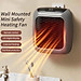Máy sưởi điện ABG mini gia đình 800W, bộ điều chỉnh nhiệt sưởi ấm mùa đông, vộ phát nhiệt treo tường nhỏ gọn, có điều khiển từ xa, hẹn giờ, máy sưởi tức thì, yên tĩnh - Hàng Chính Hãng