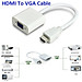Cáp Chuyển Đổi HDMI Sang VGA + Audio Cáp Tròn Đầu Chuyển Đổi HDMI To VGA Bộ Chuyển Đổi Cho PC, Laptop, Máy Chiếu Cao Cấp Độ Dài 20CM Giao Màu Ngẫu Nhiên - Hàng Nhập Khẩu