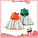 Áo choàng chống nắng cho bé hình con ếch kute, áo chống nắng cotton cho bé trai và bé gái từ 5-18kg