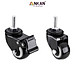Bánh Xe Đen Đầu Vít Xoay 360 Có Khóa, Hàng Chất Lượng ANKAN, Lắp Xe Đẩy Hàng, Tủ, Bàn Ghế