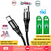 Cáp Sạc Nhanh 3A Hoco X50 Type-C Cho Samsung, Xiaomi, Oppo, Android,... Cáp Dây Dù Siêu Bền - Hàng Chính Hãng